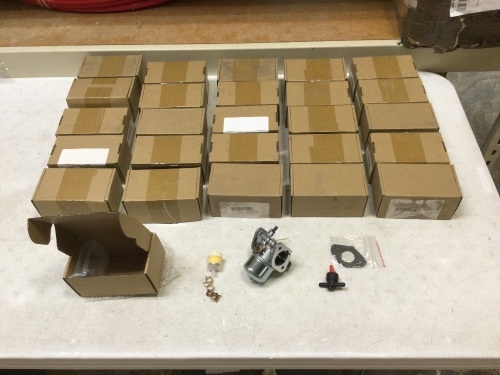Lot of (26) New Small Engine Carburetor Kits - Lot 534