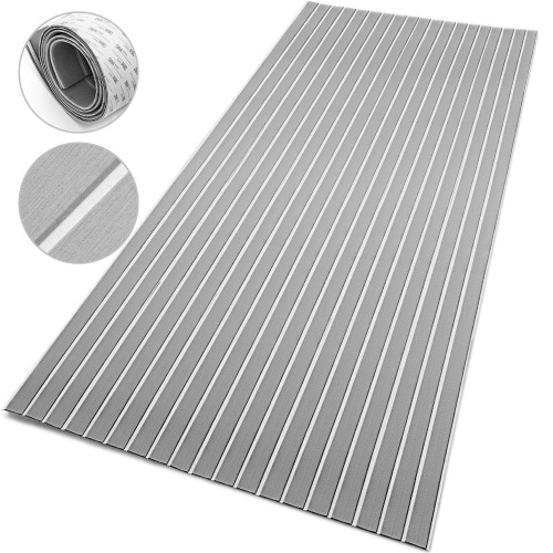 VEVOR 94.5x47.2" EVA Teak Decking Marine Boat Flooring Sheet Yacht Foam Mat Pad. Appears New.  - Lot 546