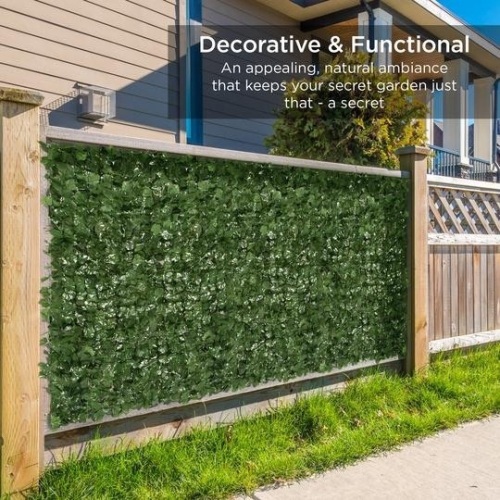 96" x 72" Outdoor Faux Ivy Privacy Screen Fence. Appears New - Lot 741