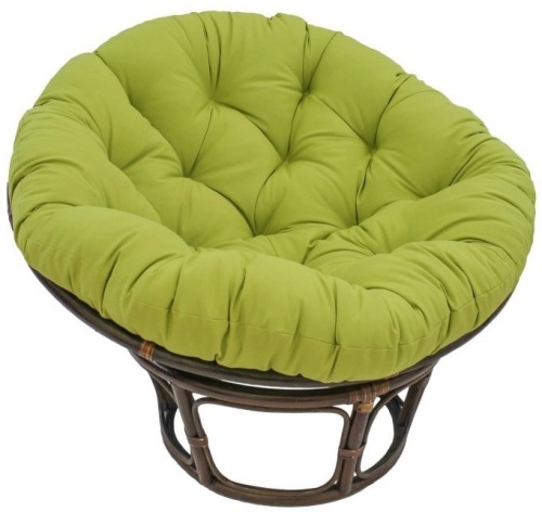 Blazing Needles Twill Solid Papasan Cushion (CUSHION ONLY), Lime Green. APPEARS NEW - Lot 811