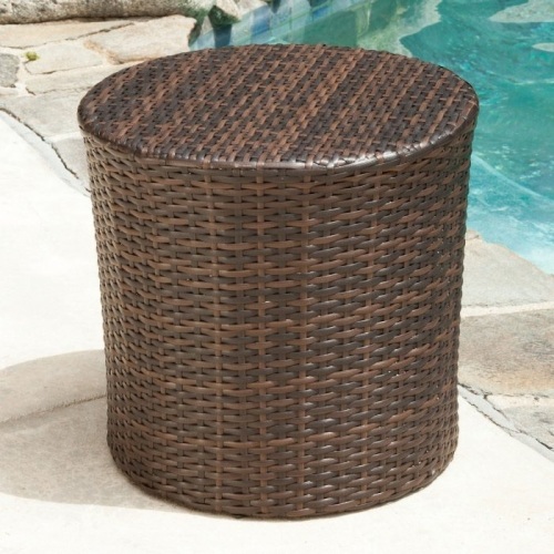 Westen Wicker Barrel Side Table. Appears New.  - Lot 813