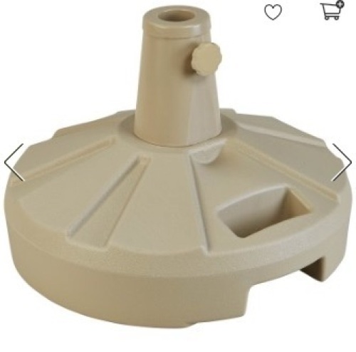 50-lb. Deluxe Patio Umbrella Stand, Beige. Appears New. - Lot 815