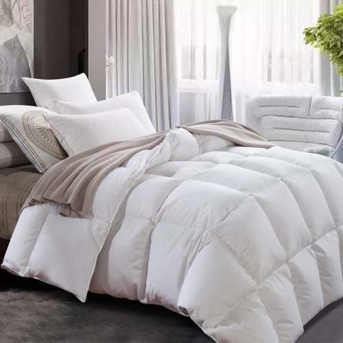 ROYALAY Luxurious All Seasons White Goose Down Feather Comforter/Duvet Insert, Down Proof w/ (8) Tabs Hypo-Allergenic (King, White). Appears New.  - Lot 834