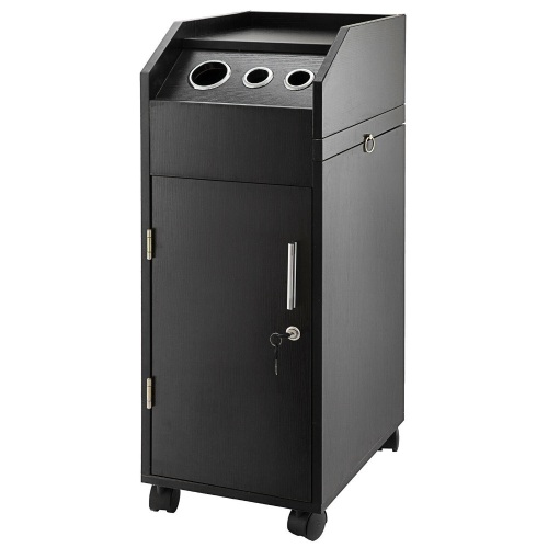 Salon Trolley Storage Cart for Cosmetologist's Tools, Black. Appears New. - Lot 843