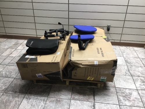 Lot of Office Chairs. Some Appear New. Comes with Some Extra Parts. Unknown Condition - Lot 850