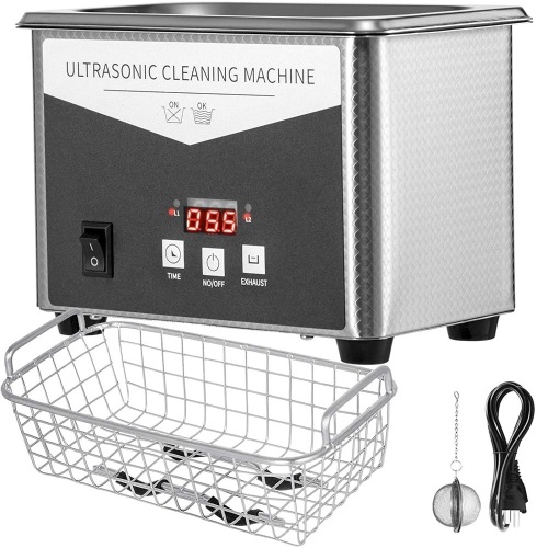 0.8L Professional Ultrasonic Cleaner 304 Stainless Steel Digital Lab Ultrasonic Cleaner with Heater Timer for Jewelry Watch Glasses Circuit Boar. Appears New - Lot 855