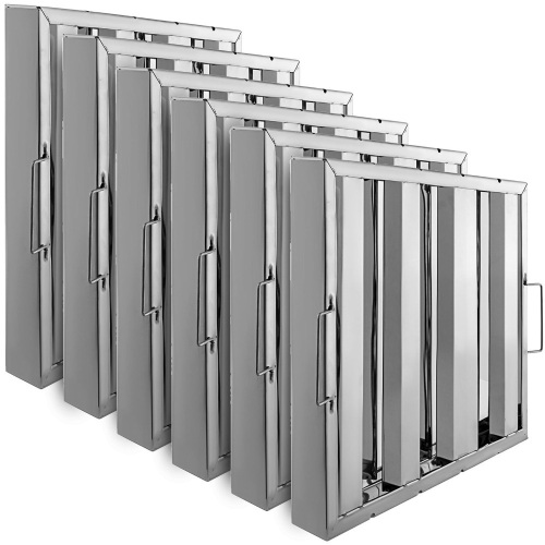 6 Pack 16"x16" Stainless Steel Hood Grease Commercial Exhaust Filter Baffle - Lot 874