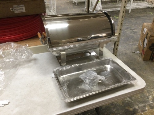 Stainless Steel Chafing Dish with (2) Trays. New with Dent. SEE PICTURES - Lot 879