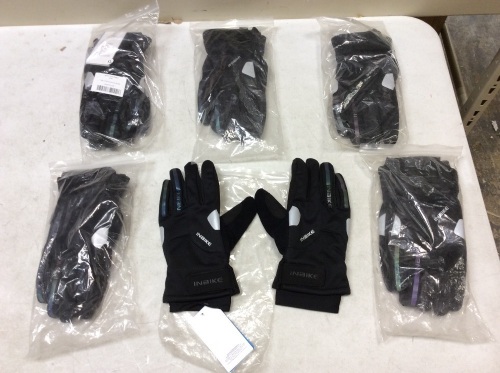 Lot of (6)- Inbike Winter Windproof Gloves. Adult XL. New - Lot 914