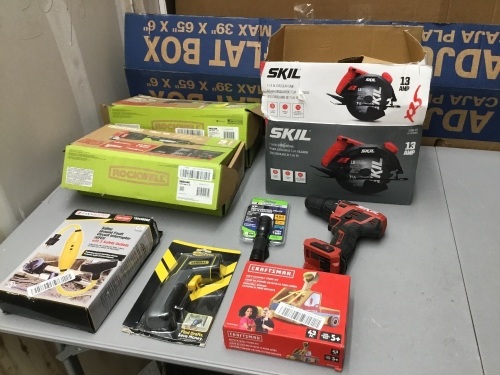 Lot of Big Box Home Improvement Store Tools. E-Commerce Returns. Condition Unknown. Some Appear New. SEE PICS. - Lot 932