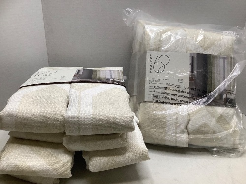 Lot of (2) Project 62 Light Filtering Curtains 2 Panel Set, Appears New - Lot 114