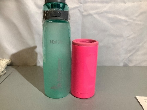 Lot of (2) Waterbottle (Broken Lid) and Brumante Insulated Cup, (Missing Lid) - Lot 148