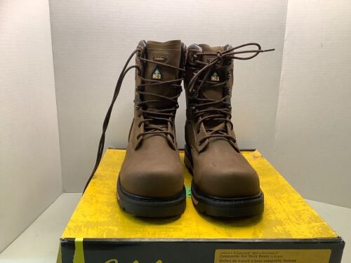 Composite Toe Work Boots, Men's 13M, Missing Eyehook, Ecommerce Return - Lot 212