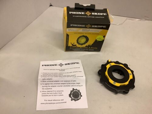 Phone Skope Smarphone Optics Adapter U-1 Universal, Ecommerce Return - Lot 313