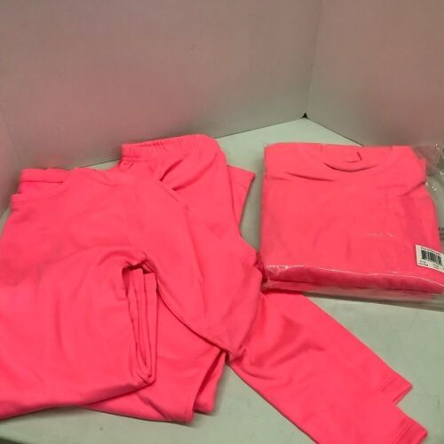 Lot of (2) Fruit of the Loom Hot Pink Ladies Thermals, Large, Appears New - Lot 336