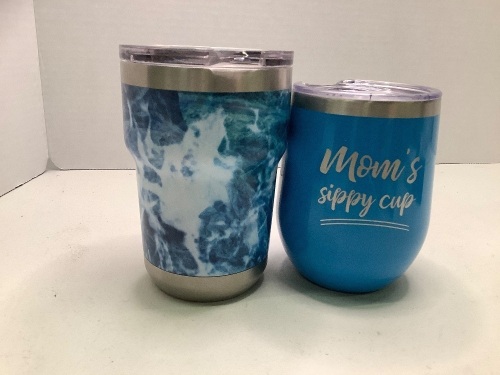 Lot of (2) Insulated Cups, Moms Sippy Cup (Broken Lid), Ecommerce Return  - Lot 338