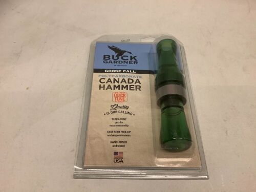 Buck Gardner Goose Call, Canada Hammer, Appears New - Lot 340