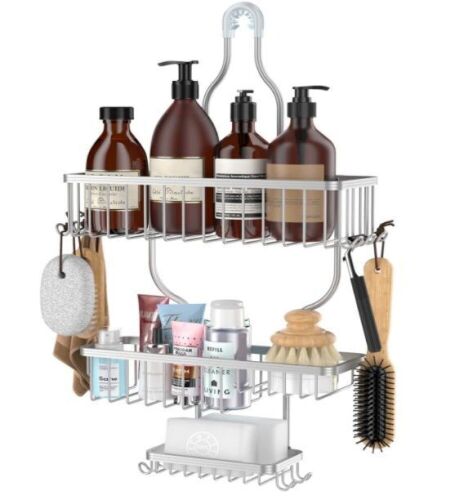 3 Tier Shower Caddy Aluminum, Appears new - Lot 363