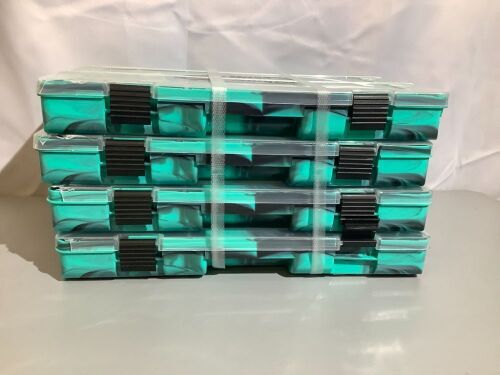 Lot of (4) Fish Lure Storage Case, Appears New - Lot 380