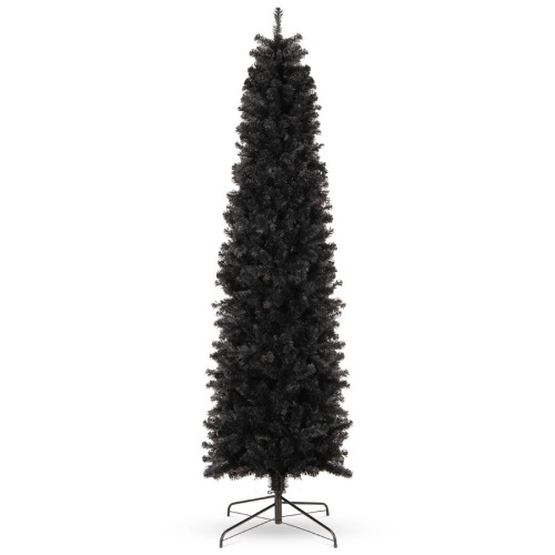 Black Artificial Pencil Holiday Christmas Tree - 6ft - Lot 1116