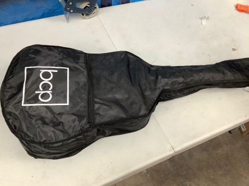 Beginner Acoustic Guitar w/ Case, Strings - 38in - Lot 1192