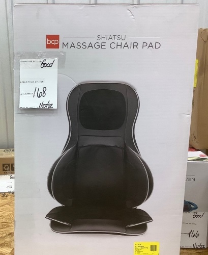 Air Compression Shiatsu Neck & Back Massager Seat w/ Heat, Rolling Massage - Lot 168