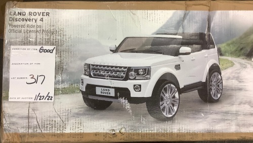 12V 2-Seater Licensed Land Rover Ride-On w/ Parent Remote Control - Lot 317