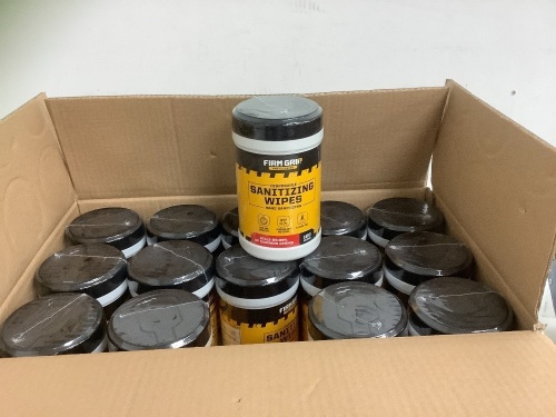 Case of Firm Grip Sanitizing Wipes, New - Lot 8