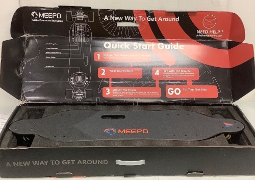 Meepo V3 Electric Skateboard, E-Comm Return w/ Slight Damage on One End, Untested - Lot 16
