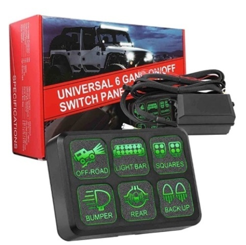 Universal 6 Gang On/Off Switch Panel System, E-Comm Return - Lot 21