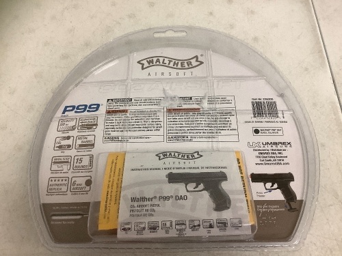 Walther P99 DA0 Airsoft Pistol, New - Lot 22
