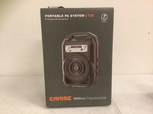 Carise Portable PA System, Powers Up, E-Commerce Return - Lot 72