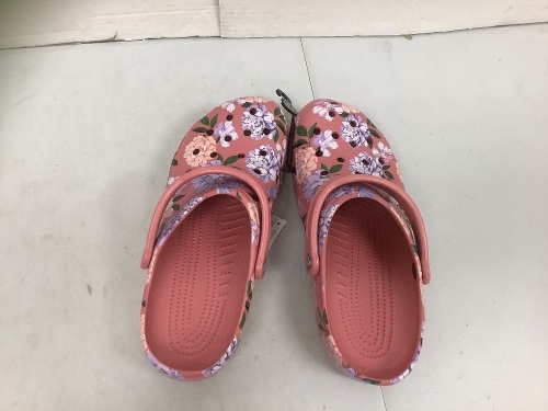 Womens Floral Crocs, Size 12, E-Comm Return - Lot 89