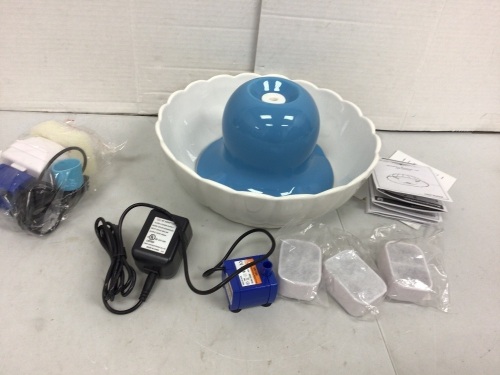 Porcelain Pet Fountain, E-Comm Return - Lot 125