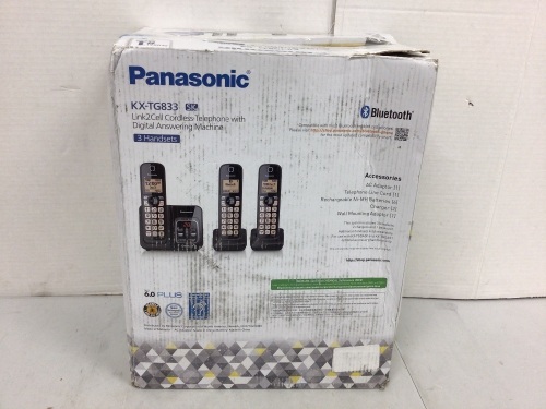 Panasonic Cordless Telephone with Digital Answering Machine, E-Comm Return - Lot 140