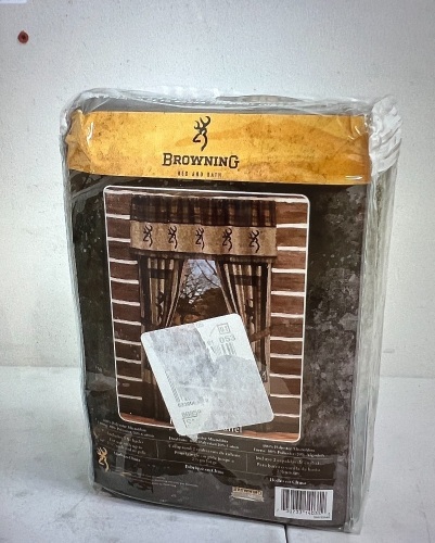 Browning Lined Rod Pocket Drapes, 2 Panels, E-Commerce Return - Lot 198