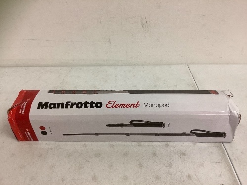Manfrotto Element Monopod, E-Comm Return - Lot 358