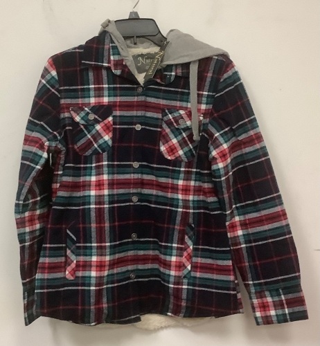 Natural Reflections Womens Flannel Sherpa Lined Jacket, M, Appears New - Lot 567