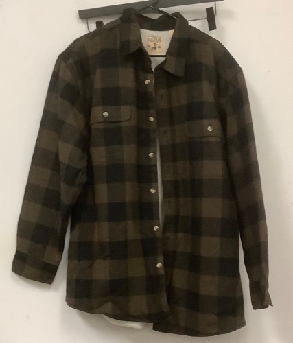 RedHead Mens Sherpa Lined Flannel Jacket, XL, E-Commerce Return - Lot 576