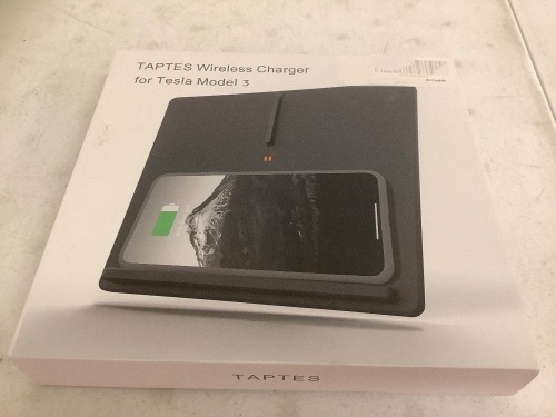 Taptes Wireless Charger for Tesla 3, Untested, E-Commerce Return - Lot 668