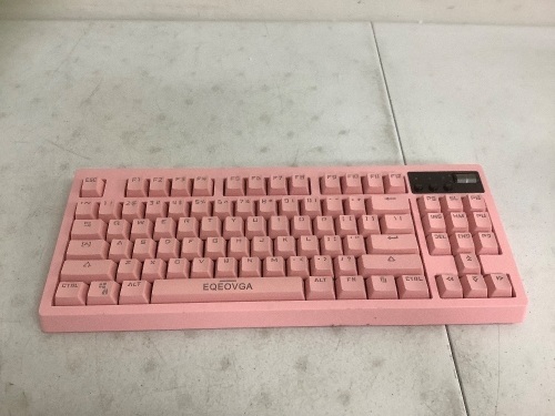 EQEOVGA Wireless Gaming Keyboard ONLY, No Cords, Powers Up, E-Commerce Return - Lot 669