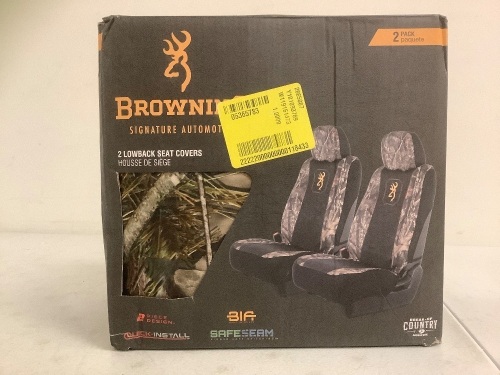 Browning Lowback Seat Covers, E-Commerce Return - Lot 682