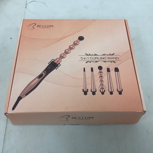 5 in 1 Curling Wand, Powers Up, E-Commerce Return - Lot 686
