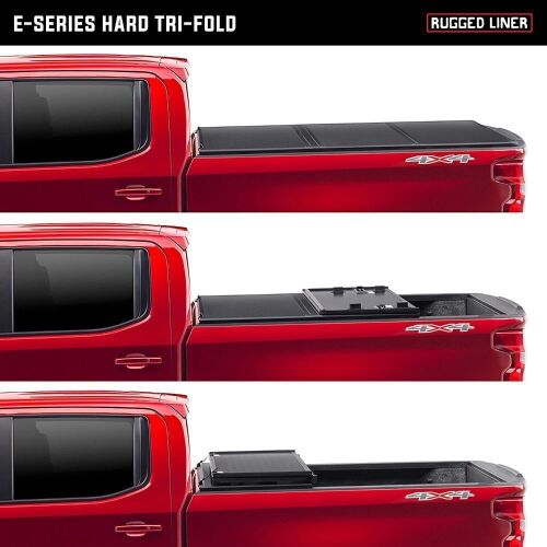 Rugged Liner E-Series Hard Folding Truck Bed Tonneau Cover Fits 2016-2021 Toyota Tacoma 6' 2" Bed  - Lot 56