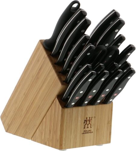 ZWILLING Twin Signature 19-pc Kitchen Knife Set with Block - Lot 69