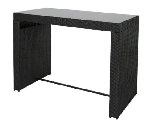 Outdoor Rattan Wicker Bar w/ Glass Table Top - Lot 96