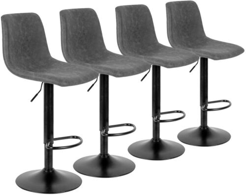 Counter Height Bar Stools with Backs, Set of 4 - Lot 106