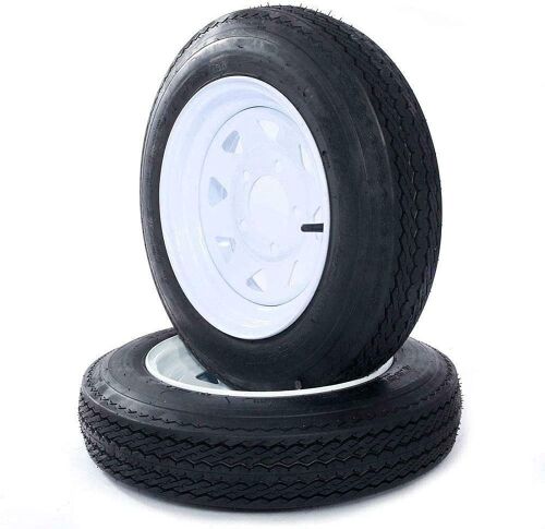 Trailer Tire 4.80 x 12 with Rim, 5 Lug, Set of 2  - Lot 146