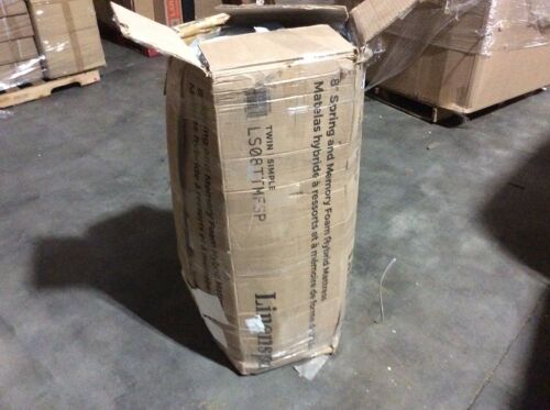 Linenspa 8" Memory Foam and Innerspring Hybrid Medium-Firm Mattress, Twin  - Lot 273