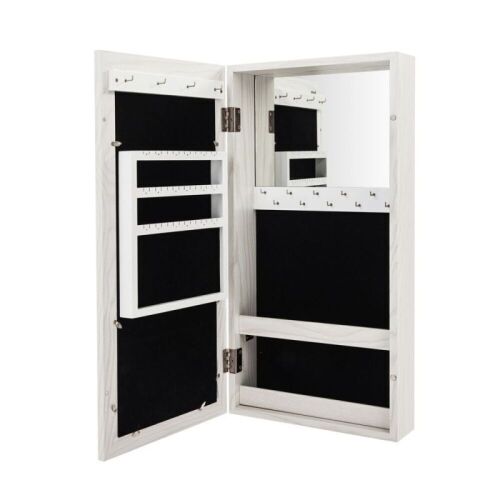 Wall Mounted Mirrored Jewelry Organizer - Lot 412